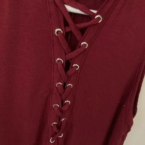 Short Sleeved, With Criss Cross Shirt